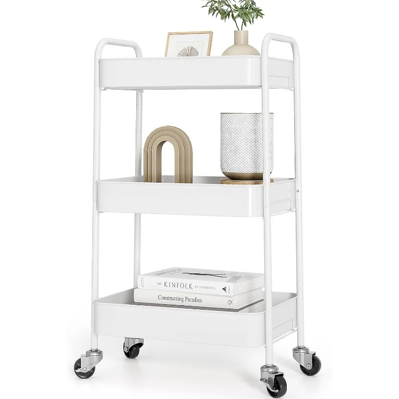 3-Tier Metal Rolling Cart with Wheels, Storage Utility Organizer Cart for Kitchen, Bathroom, Office, Baby Essentials & Makeup
3-Tier Metal Rolling Cart with Wheels, Storage Utility Organizer Cart for Kitchen, Bathroom, Office, Baby Essentials & Makeup