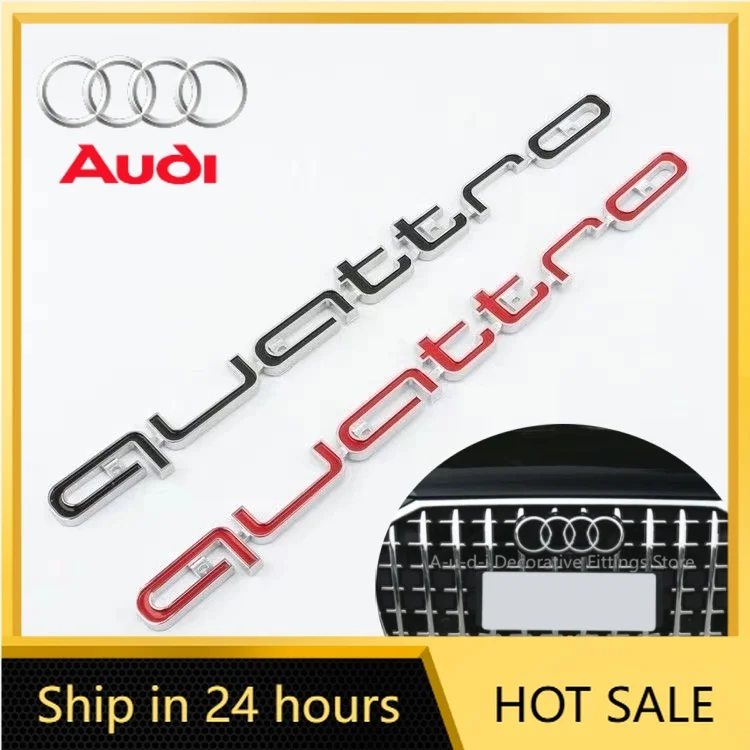 Эмблема Quattro на передней решетке автомобиля, крепление на винтах, из ABS-пластика, для Audi TT S RS Q3 Q5 Q2 S4 B5 B6
Эмблема Quattro на передней решетке автомобиля, крепление на винтах, из ABS-пластика, для Audi TT S RS Q3 Q5 Q2 S4 B5 B6