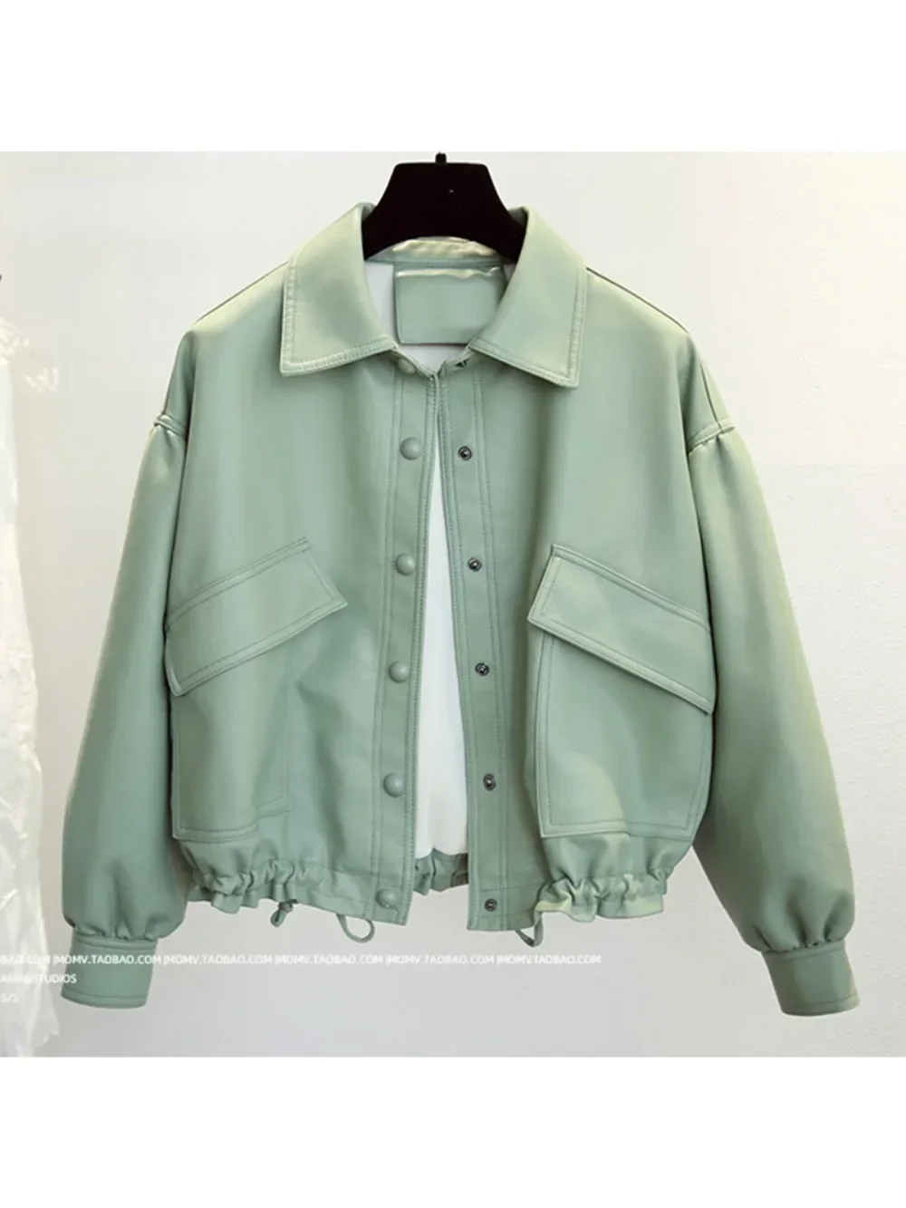 2024 New Women Streetwear Brown Faux Leather Jacket Autumn Winter Long Sleeve Short Coats Loose Warm Moto Biker Outwear
2024 New Women Streetwear Brown Faux Leather Jacket Autumn Winter Long Sleeve Short Coats Loose Warm Moto Biker Outwear