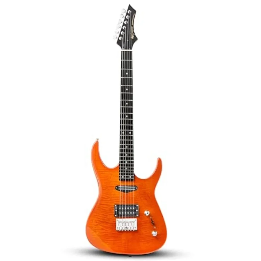 Electric Guitar for Beginner Student Adult: Thunderstorm ST Style Solid Body with Flamed Maple Top, Sunburst Purple Finish, Fix
Electric Guitar for Beginner Student Adult: Thunderstorm ST Style Solid Body with Flamed Maple Top, Sunburst Purple Finish, Fix