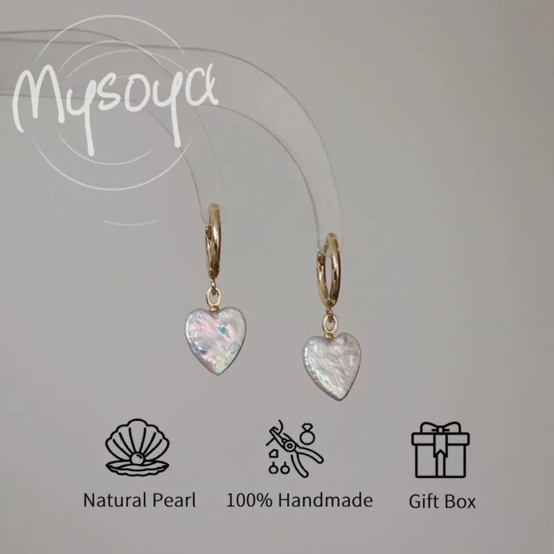 MYSOYA White Love Freshwater Pearl Pendant Earrings 9-10mm With Gift Box For Her/Him Birthday/Wedding/Christmas/New Year Gift
MYSOYA White Love Freshwater Pearl Pendant Earrings 9-10mm With Gift Box For Her/Him Birthday/Wedding/Christmas/New Year Gift