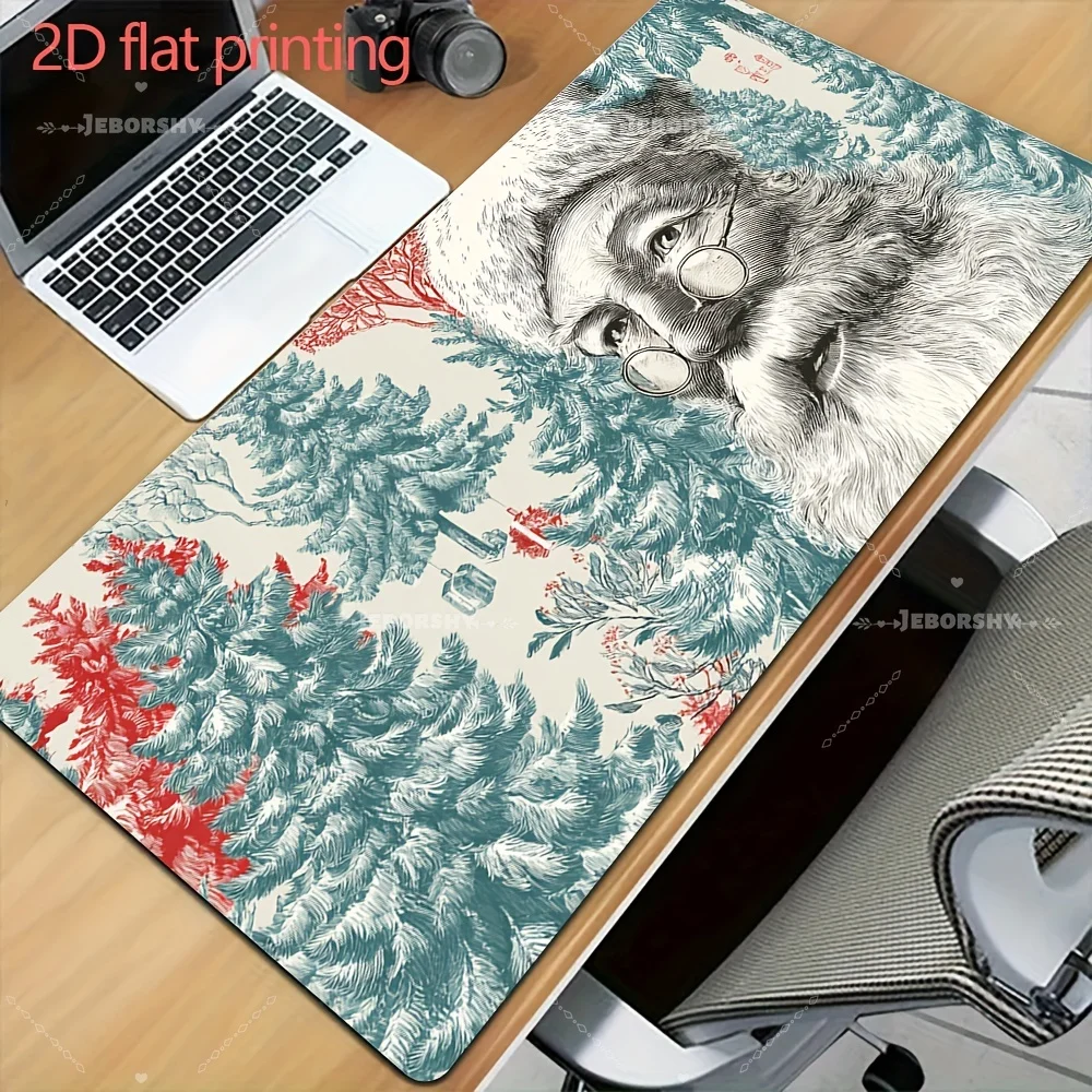 Vintage Etching Santa Print Large Mouse Pad Blue & Red Forest Desk Mat
Vintage Etching Santa Print Large Mouse Pad Blue & Red Forest Desk Mat