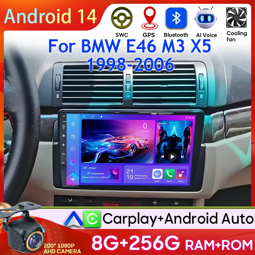Android 15 For BMW E46 M3 X5 1998-2006 Car Radio GPS Navigation Screen Carplay Wifi Stereo Video Multimedia Player No 2din Wifi
Android 15 For BMW E46 M3 X5 1998-2006 Car Radio GPS Navigation Screen Carplay Wifi Stereo Video Multimedia Player No 2din Wifi