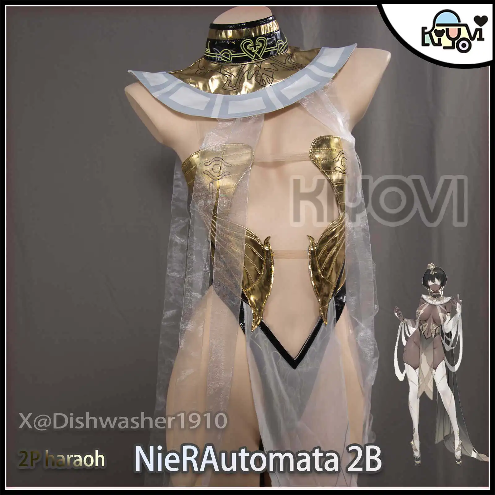 NieR Automata YoRHa No.2 Type B Cosplay Costume Pharaoh Sexy jumpsuit Halloween Carnival Women's Uniform HCos
NieR Automata YoRHa No.2 Type B Cosplay Costume Pharaoh Sexy jumpsuit Halloween Carnival Women's Uniform HCos