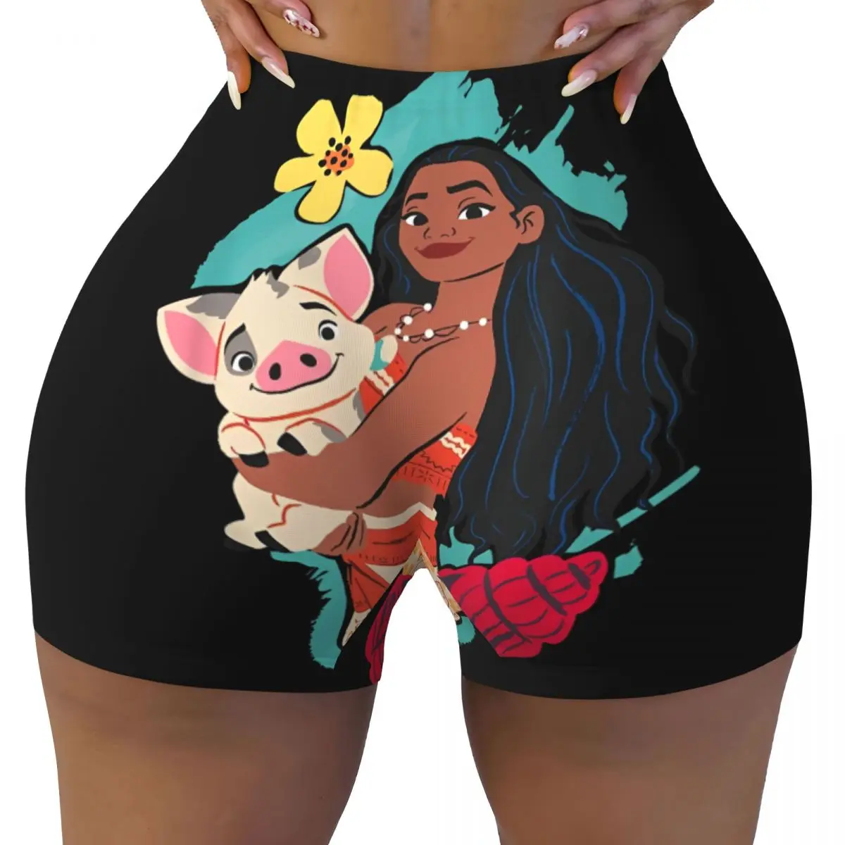Women's Athletic Gym Yoga Tight Shorts Princess Moana And Pua High Waist Shorts Butt Fitness Wear
Women's Athletic Gym Yoga Tight Shorts Princess Moana And Pua High Waist Shorts Butt Fitness Wear