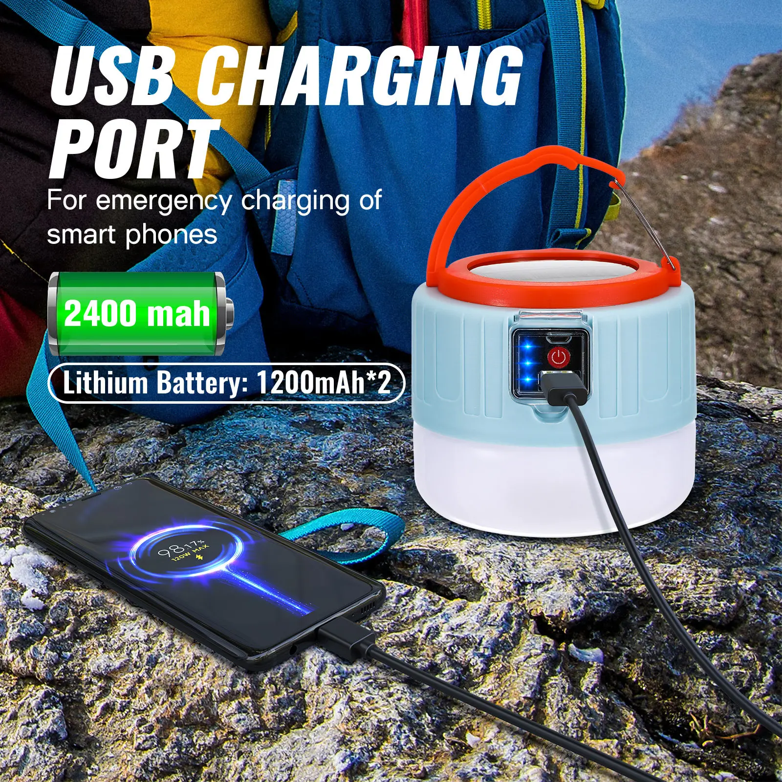 Кемпинговый фонарь на солнечной батарее с USB-зарядкой, 3 уровня яркости, индикатор заряда, для палаток, походов и альпинизма
Кемпинговый фонарь на солнечной батарее с USB-зарядкой, 3 уровня яркости, индикатор заряда, для палаток, походов и альпинизма