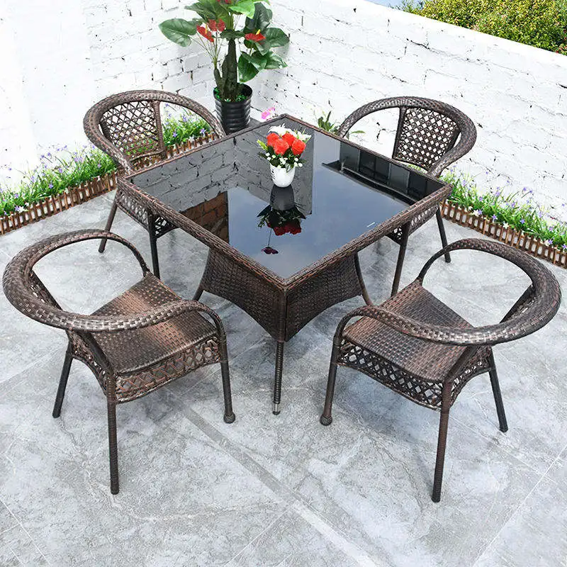 Comfort Casual Outdoor Furniture Set High Back Terrace Rattan Wicker Dining Table Set
Comfort Casual Outdoor Furniture Set High Back Terrace Rattan Wicker Dining Table Set