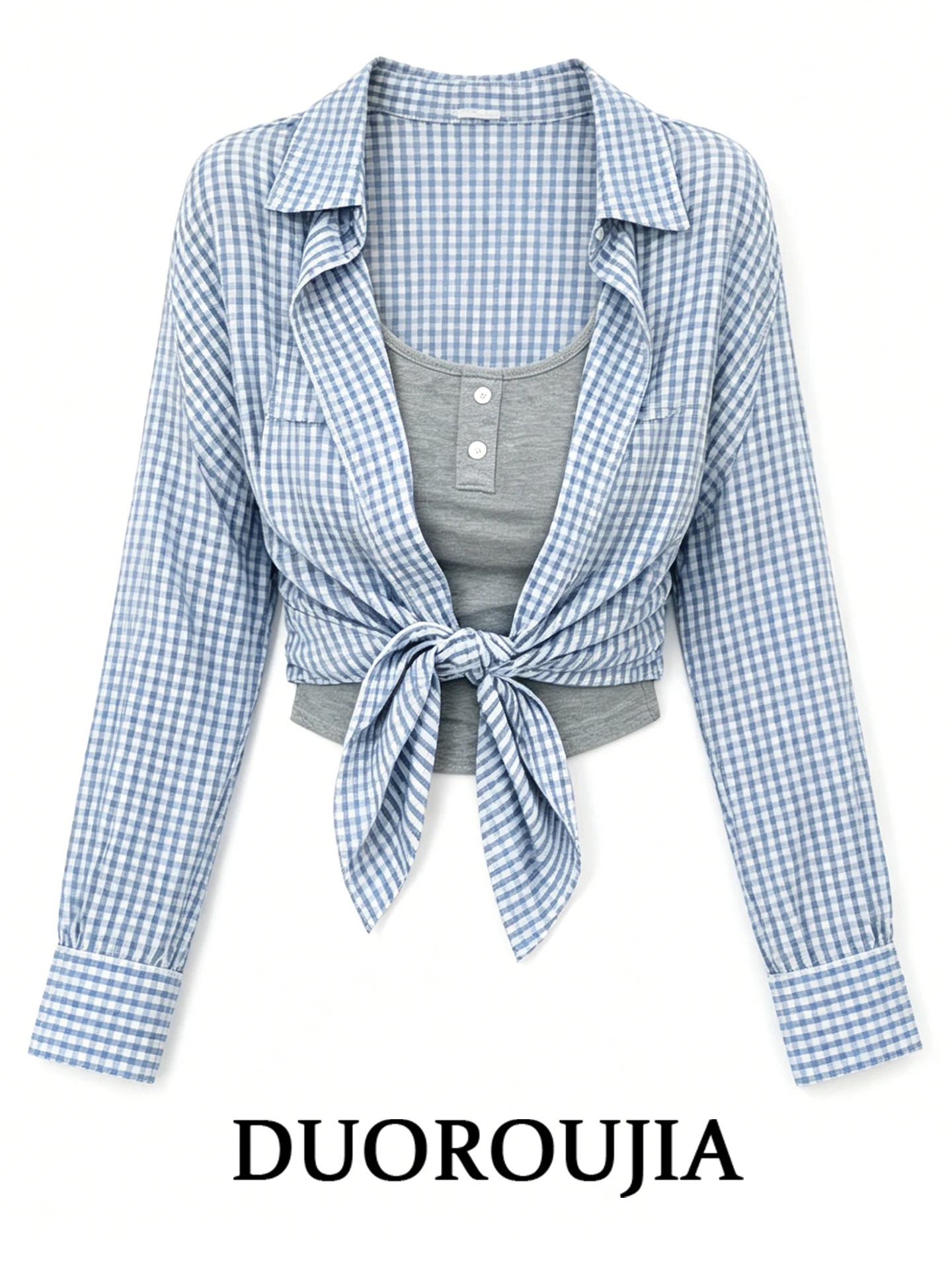 DUOR plus Size Korean Style Casual Plaid Shirt Women Summer Slimming Sun Protection Long Sleeve Top High Waist Print Anti-Ball
DUOR plus Size Korean Style Casual Plaid Shirt Women Summer Slimming Sun Protection Long Sleeve Top High Waist Print Anti-Ball