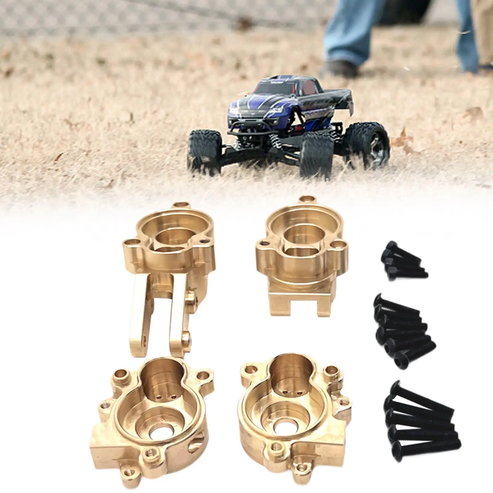 4 Pieces 1/10 RC Car Rear Steering Cup and Gear Cover Upgrade for Yk4106 RC Car Model
4 Pieces 1/10 RC Car Rear Steering Cup and Gear Cover Upgrade for Yk4106 RC Car Model