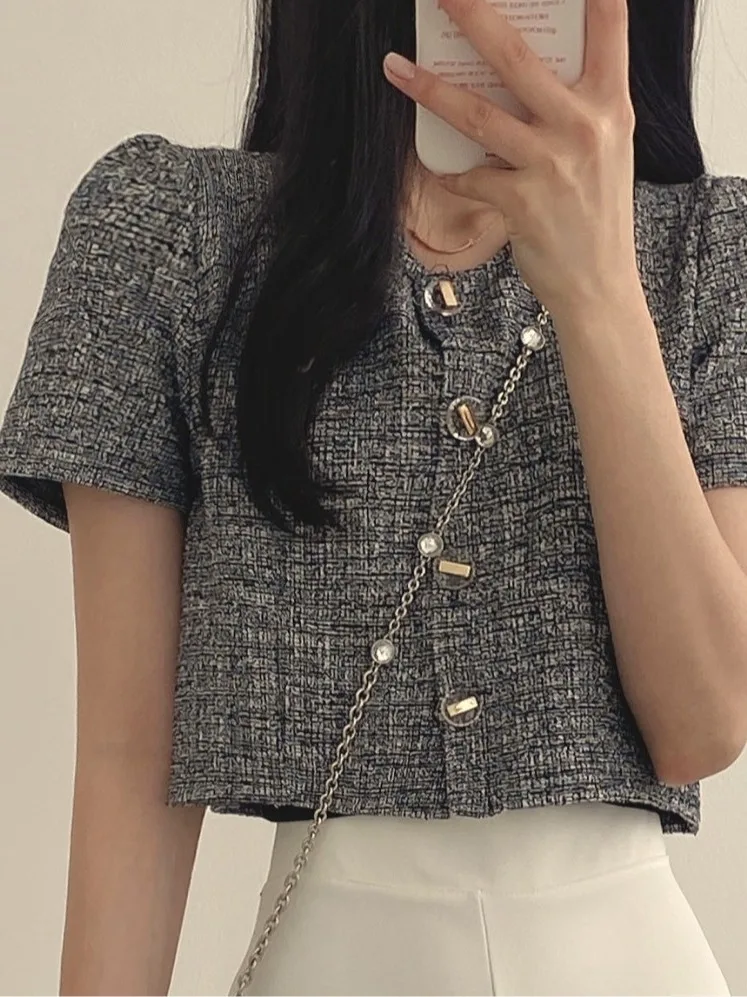 Chic Summer Anti-Aging Retro Design Casual Versatile round Ne ort Coat Little Fraance Sle Commute Bubble Sve Singl...
Chic Summer Anti-Aging Retro Design Casual Versatile round Ne ort Coat Little Fraance Sle Commute Bubble Sve Singl...