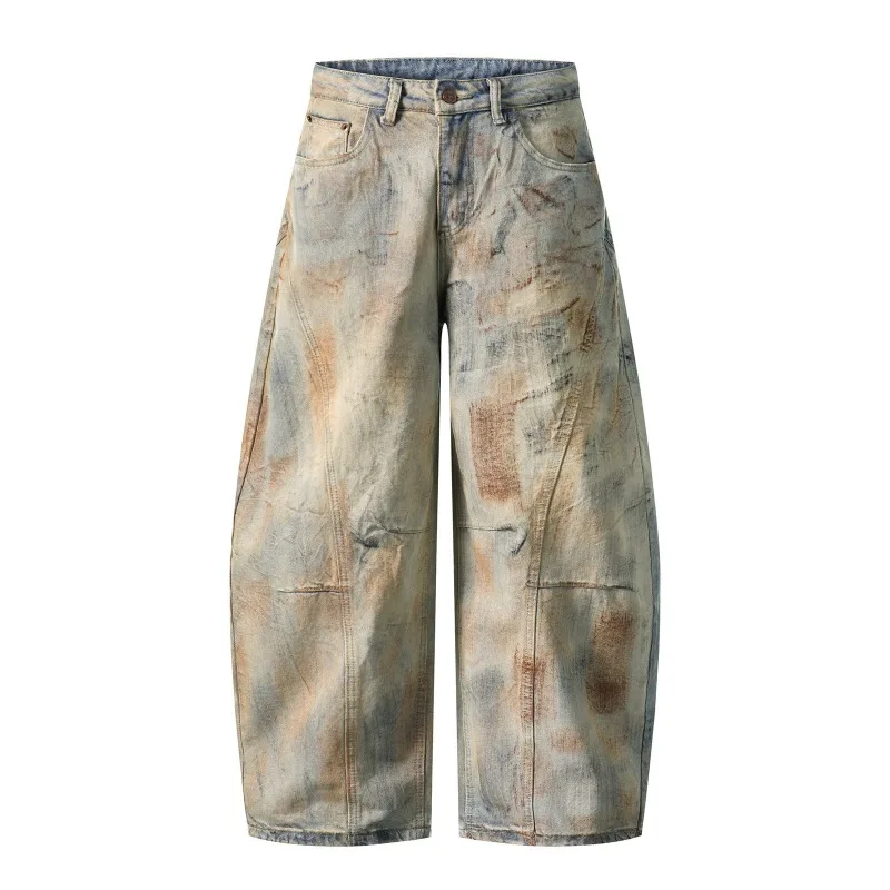KIDWHXR Man Trousers American Retro Washed Distressed Pocket Male Denim Pant Streetwear Loose Casual Men Straight-leg Pant
KIDWHXR Man Trousers American Retro Washed Distressed Pocket Male Denim Pant Streetwear Loose Casual Men Straight-leg Pant