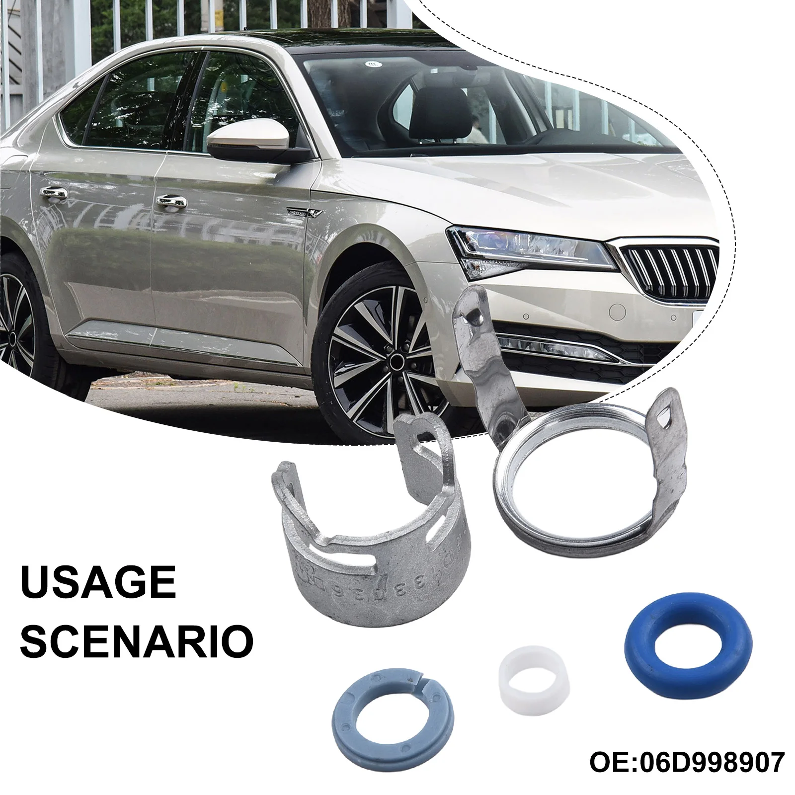 Fuel Injector Seal 2.0 FSI 2.0 Fits For Skoda For Octavia 06D 998 907 Home DIY Repair Replacement Vehicle Accessories
Fuel Injector Seal 2.0 FSI 2.0 Fits For Skoda For Octavia 06D 998 907 Home DIY Repair Replacement Vehicle Accessories
