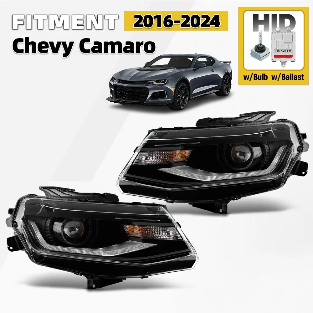 HID Headlight For 2016-2024 Chevy Camaro w/Bulb w/Ballast Left+Right Pair
HID Headlight For 2016-2024 Chevy Camaro w/Bulb w/Ballast Left+Right Pair
