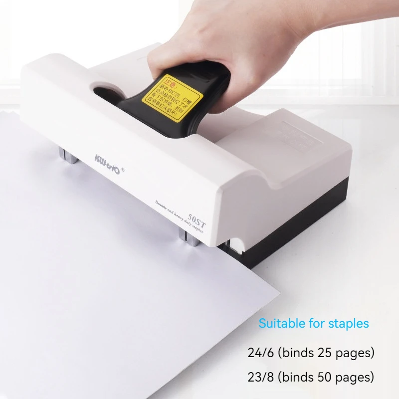 Standard Double-Head Stapler Effortless Dual Stapler For Office Stapling 2-50sheets Paper Desk Labor-Saving Book Binding Machine
Standard Double-Head Stapler Effortless Dual Stapler For Office Stapling 2-50sheets Paper Desk Labor-Saving Book Binding Machine