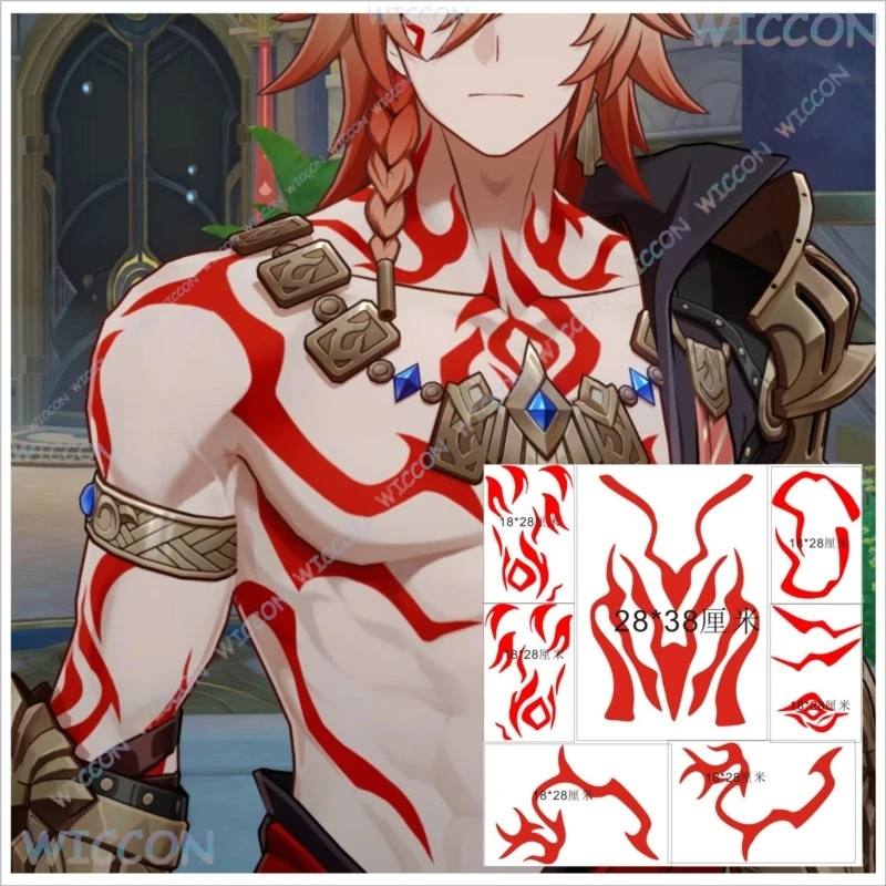 Anime Game Body Art Stickers Set Honkai Star Rail Phainon Mydei Cipher Anaxa Cosplay Temporary Tattoo Neck Sun Design Halloween
Anime Game Body Art Stickers Set Honkai Star Rail Phainon Mydei Cipher Anaxa Cosplay Temporary Tattoo Neck Sun Design Halloween