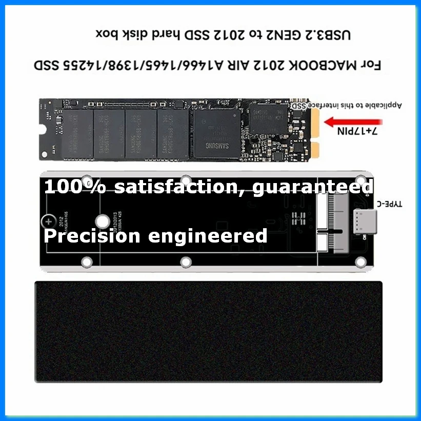 For 2012 Air A1425 A1398 A1465 A1466 SSD Case USB3.2 GEN2 6Gbps M.2 SATA SSD Box SSD Enclosure A-C Cable-ABYS
For 2012 Air A1425 A1398 A1465 A1466 SSD Case USB3.2 GEN2 6Gbps M.2 SATA SSD Box SSD Enclosure A-C Cable-ABYS