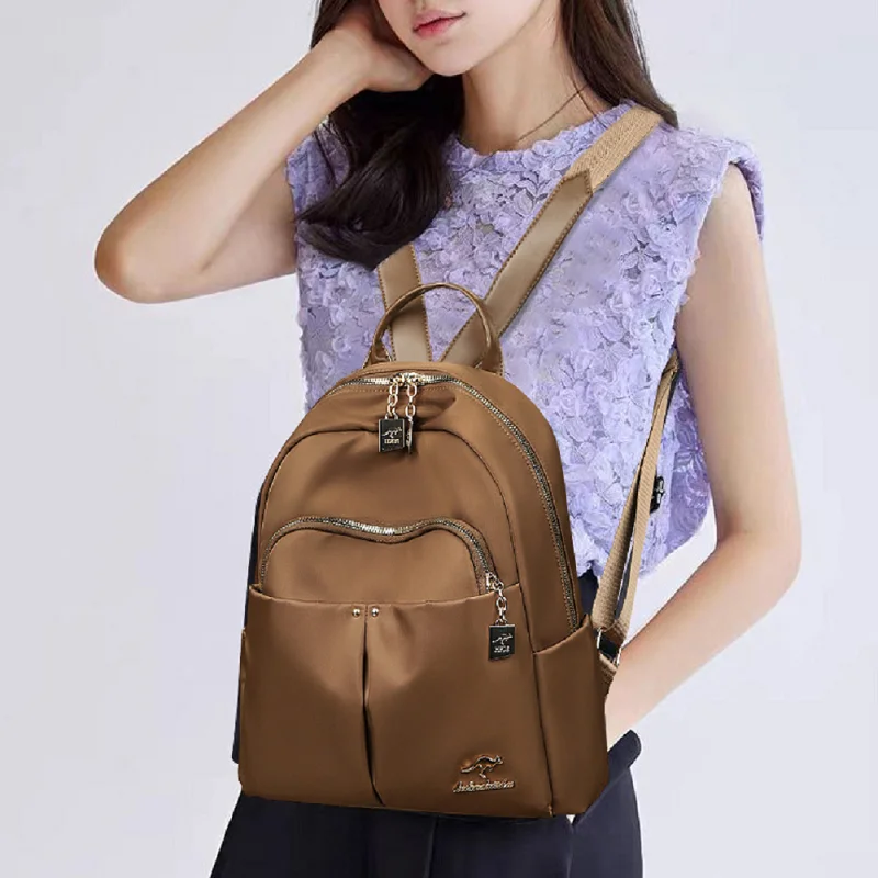 Hot Sale Korean Women's Fashion Luxury Double Zipper Shoulder Bags School Bag Waterproof Oxford Large Capacity Travel Backpacks
Hot Sale Korean Women's Fashion Luxury Double Zipper Shoulder Bags School Bag Waterproof Oxford Large Capacity Travel Backpacks