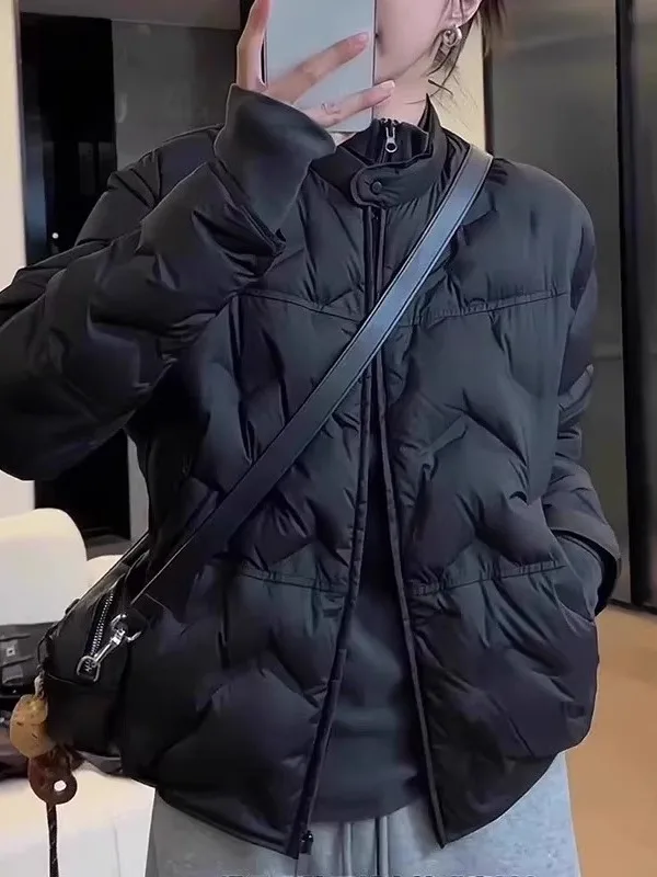 Легкая тонкая хлопковая куртка с воротником-стойкой, свободного кроя, повседневная женская верхняя одежда для осени и зимы, больших размеров, стройнящая, модная
Легкая тонкая хлопковая куртка с воротником-стойкой, свободного кроя, повседневная женская верхняя одежда для осени и зимы, больших размеров, стройнящая, модная