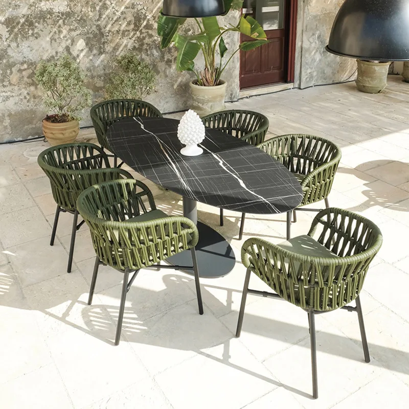 gj-Outdoor garden table and chair combination Outdoor courtyard Villa leisure area open balcony aluminum alloy rattan chairs&
gj-Outdoor garden table and chair combination Outdoor courtyard Villa leisure area open balcony aluminum alloy rattan chairs&