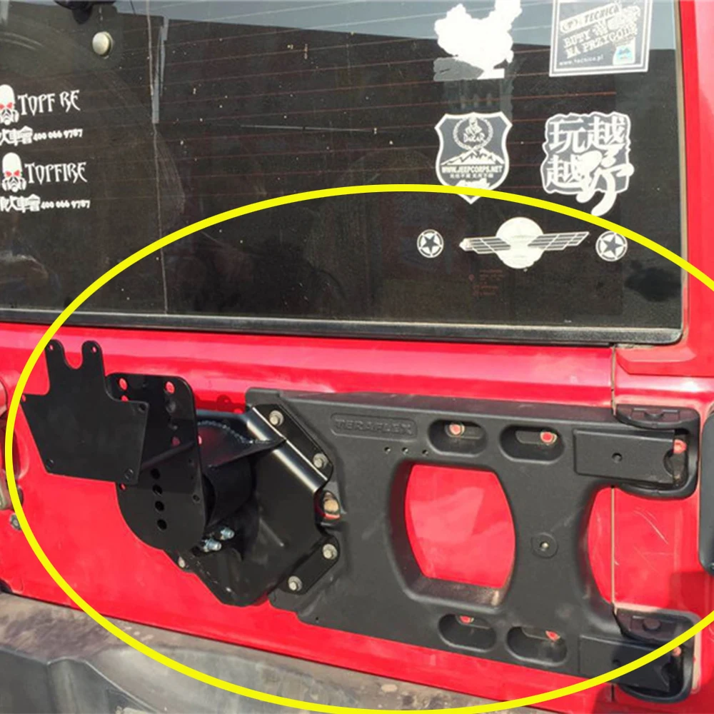 Teraflex HD Hinged Carrier Adjustable Spare Tire Mounting Kit Black For Jeep Wrangler JK 2007-2017 LantSun J152
Teraflex HD Hinged Carrier Adjustable Spare Tire Mounting Kit Black For Jeep Wrangler JK 2007-2017 LantSun J152