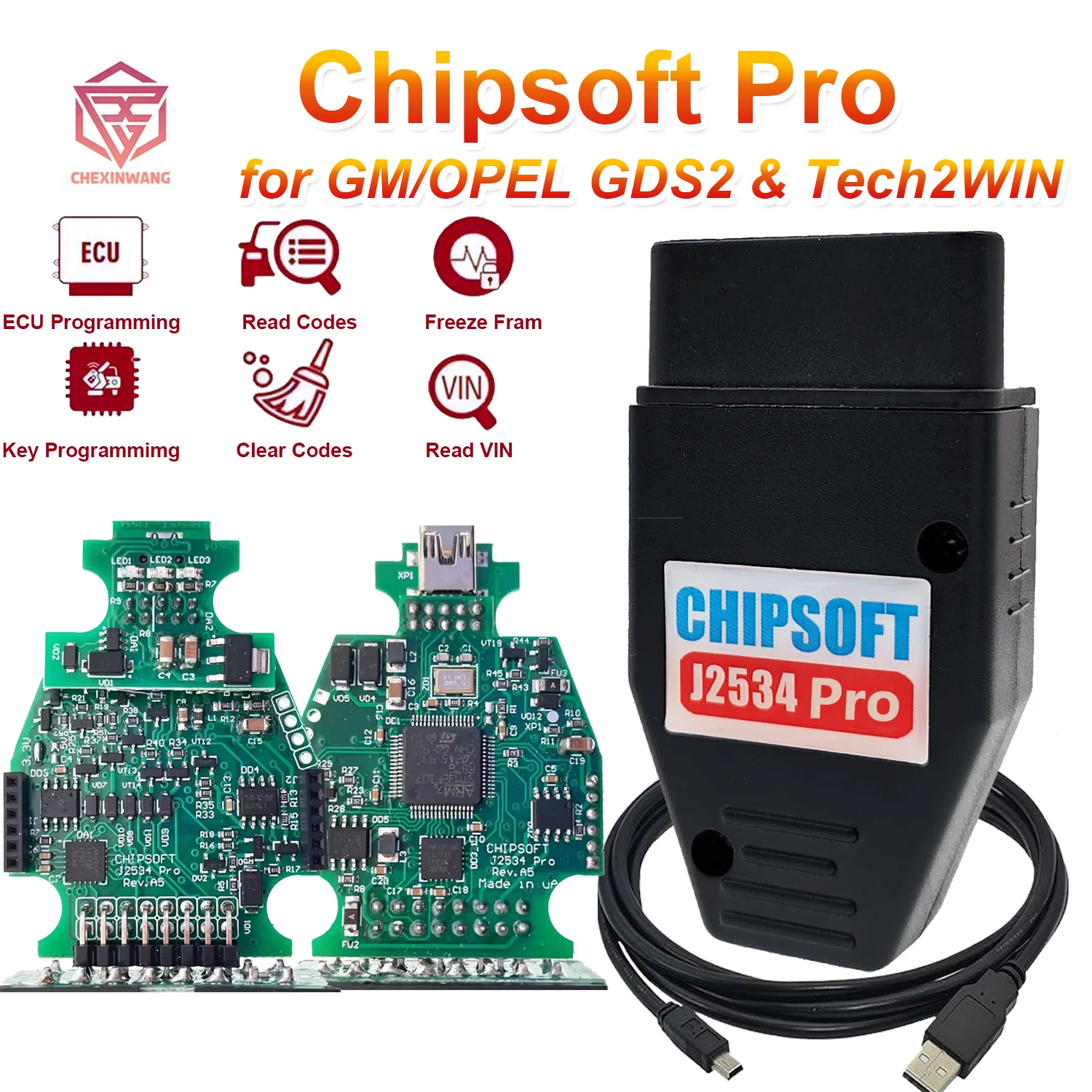 Chipsoft Pro VCI Diagnostic Cable for GM for OPEL GDS2 Diagnostic Tool for GM GDS2 Scanner GDS2 V2023.2.1 Tech2WIN 16.02.24
Chipsoft Pro VCI Diagnostic Cable for GM for OPEL GDS2 Diagnostic Tool for GM GDS2 Scanner GDS2 V2023.2.1 Tech2WIN 16.02.24