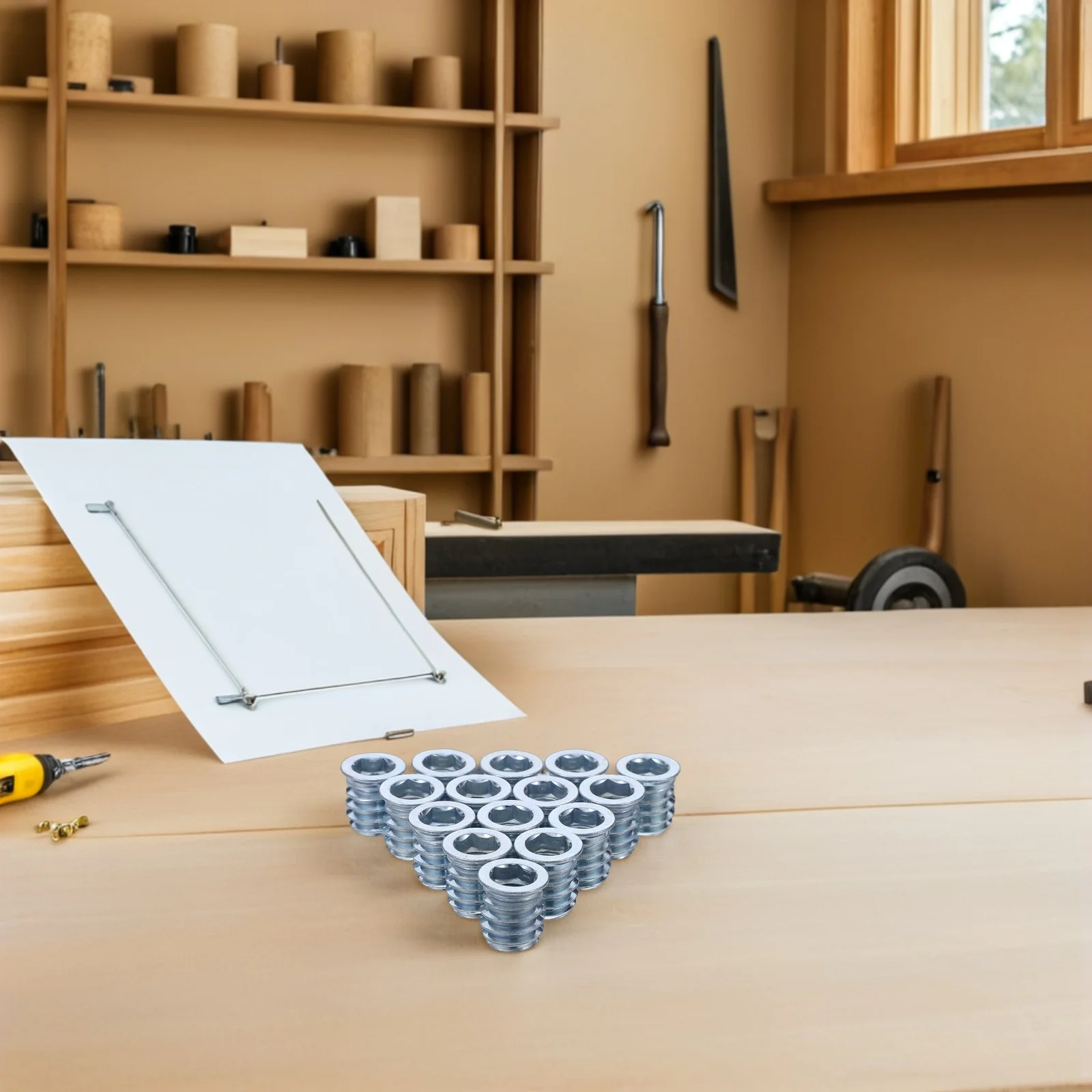 100Pcs M8x15 Carbon Steel Wood Furniture Inserts Hex Socket Drive Screw-in Nut Connectors High Strength Corrosion Resistant
100Pcs M8x15 Carbon Steel Wood Furniture Inserts Hex Socket Drive Screw-in Nut Connectors High Strength Corrosion Resistant