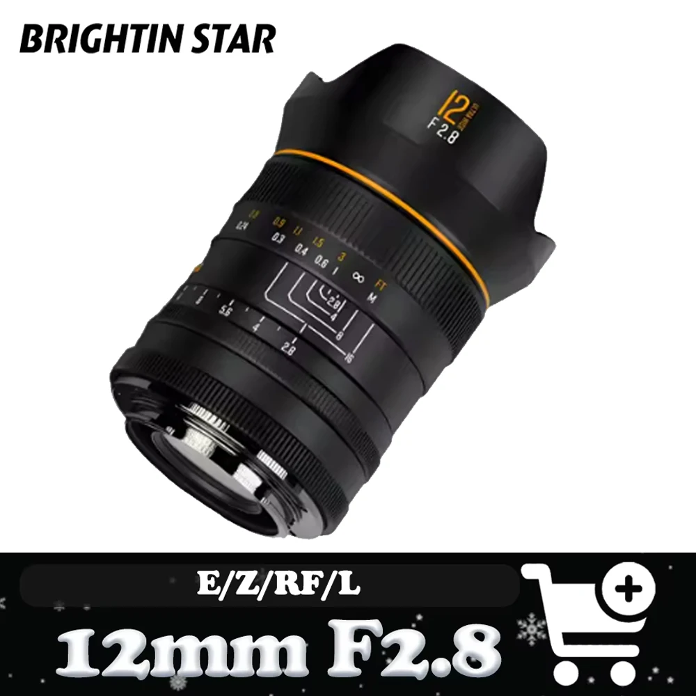 Объектив Brightin Star Full Frame 12mm F2.8 ASPH с ручной фокусировкой, сверхширокоугольный, с фиксированным фокусом для Sony FS7 A9, Canon R50, Nikon Z6
Объектив Brightin Star Full Frame 12mm F2.8 ASPH с ручной фокусировкой, сверхширокоугольный, с фиксированным фокусом для Sony FS7 A9, Canon R50, Nikon Z6