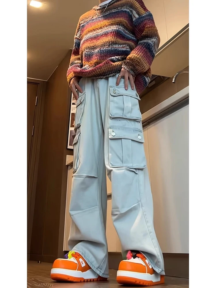 American Style Men's Workwear Jeans Straight Loose Leggings High Street Function Wide Leg Pants Youth Trend Spring Wear
American Style Men's Workwear Jeans Straight Loose Leggings High Street Function Wide Leg Pants Youth Trend Spring Wear