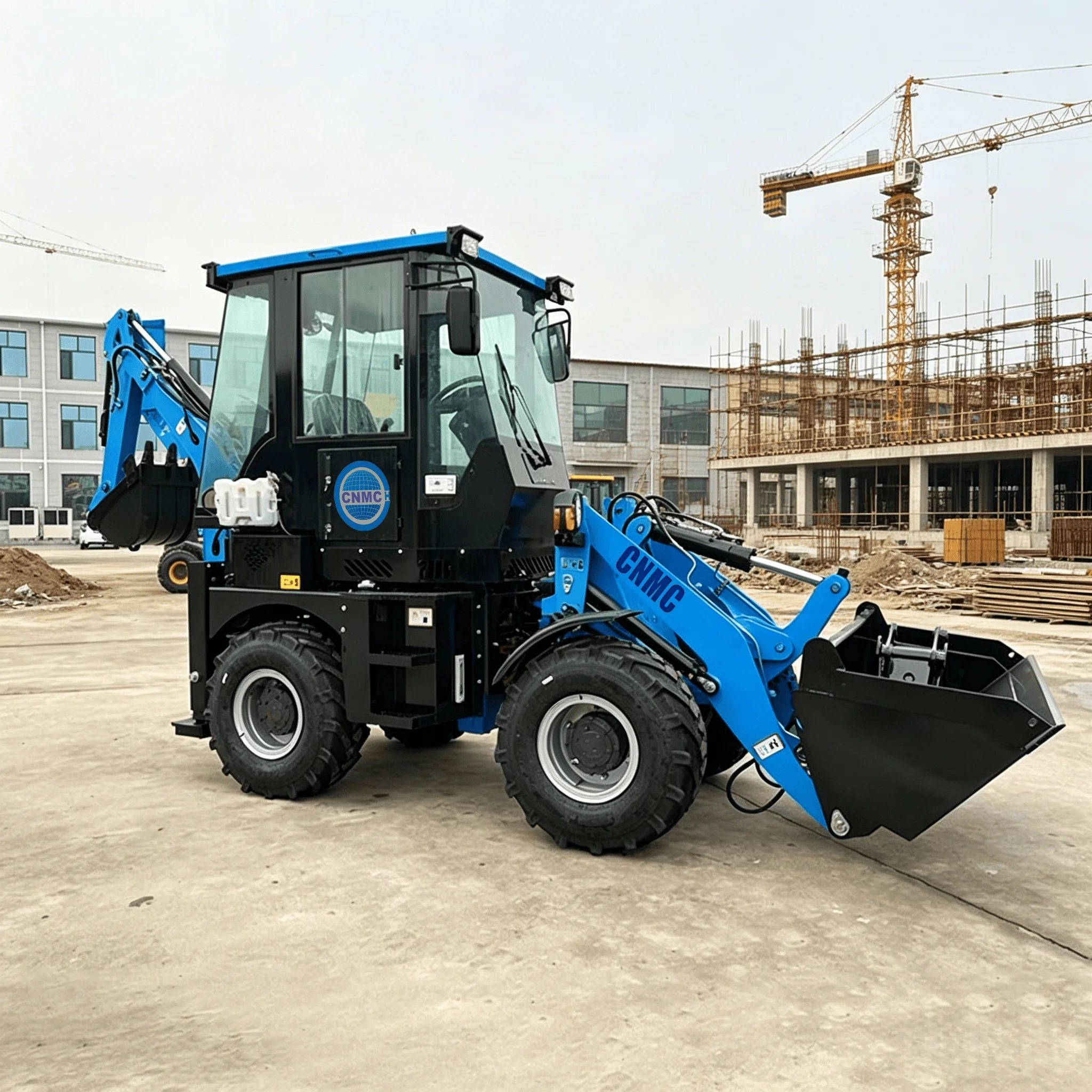 CNMC 3.5 Ton Backhoe Loader Digger 4x4 Wheel Excavator Loader Two-End Operation Multifunctional EPA CE Certified Garden Farm Use
CNMC 3.5 Ton Backhoe Loader Digger 4x4 Wheel Excavator Loader Two-End Operation Multifunctional EPA CE Certified Garden Farm Use