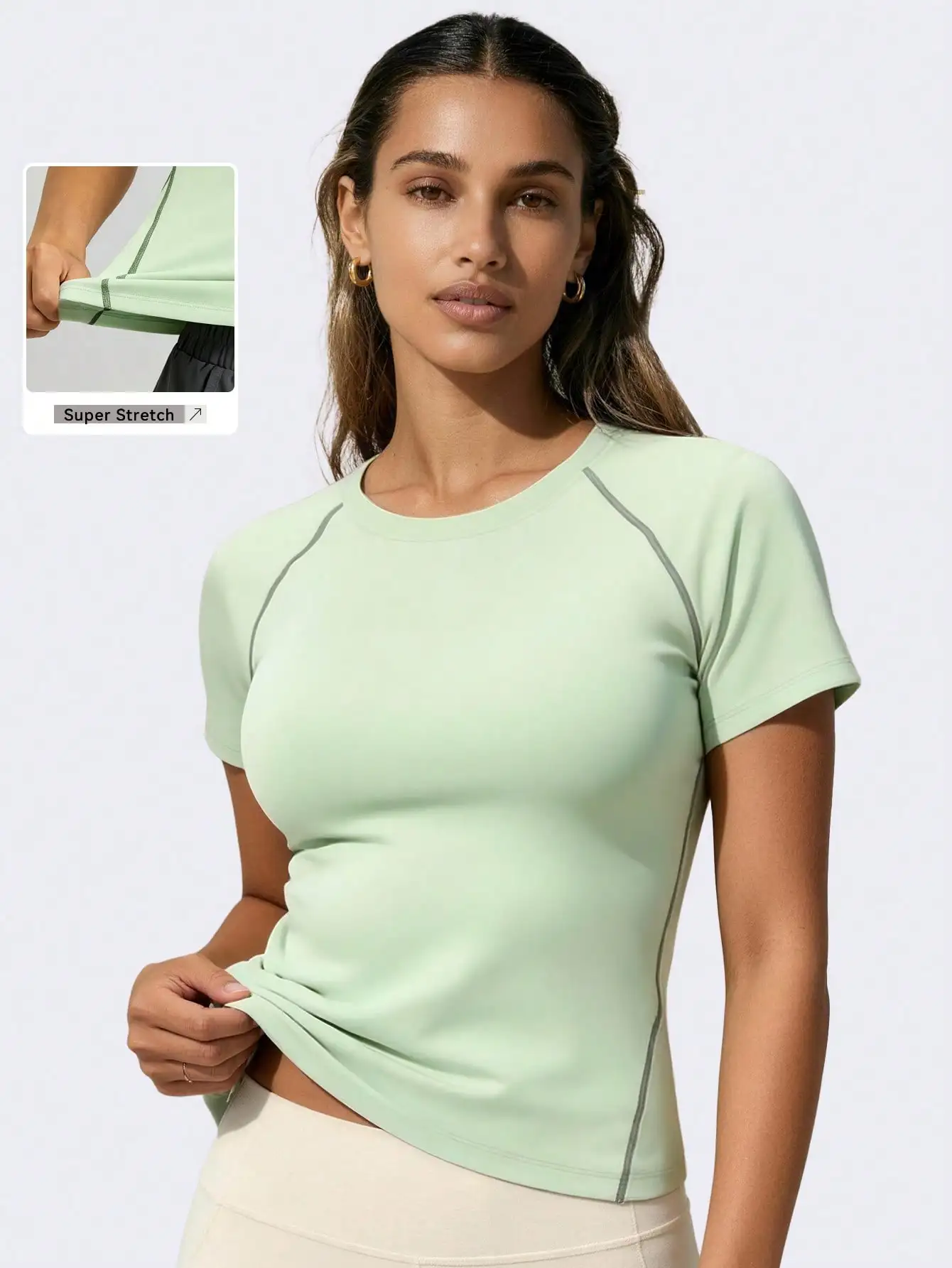 Women Slim Fit Workout T-shirt Knit Yoga Tee Short Sleeve High Stretch Breathable Gym Fitness Athletic Top
Women Slim Fit Workout T-shirt Knit Yoga Tee Short Sleeve High Stretch Breathable Gym Fitness Athletic Top
