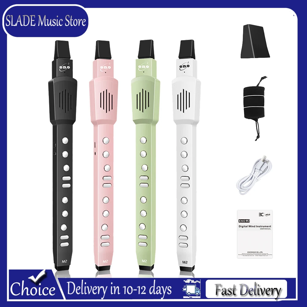 ENO M2 Electric Flute Saxophone Portable Automatic Vibration Digital Instrument Set with Removable Mouthpiece Type-C Charge
ENO M2 Electric Flute Saxophone Portable Automatic Vibration Digital Instrument Set with Removable Mouthpiece Type-C Charge