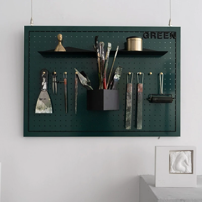 Nordic Metal Pegboard Organizer Vintage Wall Mounted Display Rack Multi-functional Decorative Storage Shelf for Entrance
Nordic Metal Pegboard Organizer Vintage Wall Mounted Display Rack Multi-functional Decorative Storage Shelf for Entrance