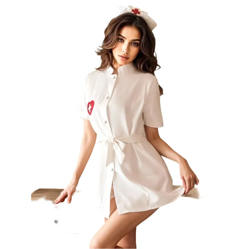 Plus Size Sexy Nurse Costume for Women Deep V Neck Lingerie Uniform Roleplay Exotic Bedroom Dress Adult Cosplay Hot Outfit
Plus Size Sexy Nurse Costume for Women Deep V Neck Lingerie Uniform Roleplay Exotic Bedroom Dress Adult Cosplay Hot Outfit