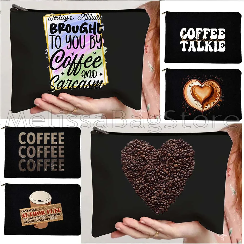 Cute Coffee Lover Gifts Shop Cup Heart Funny Sayings Coffee Before Talkie Canvas Cosmetic Lipstick Bags Girl Storage Makeup Case
Cute Coffee Lover Gifts Shop Cup Heart Funny Sayings Coffee Before Talkie Canvas Cosmetic Lipstick Bags Girl Storage Makeup Case