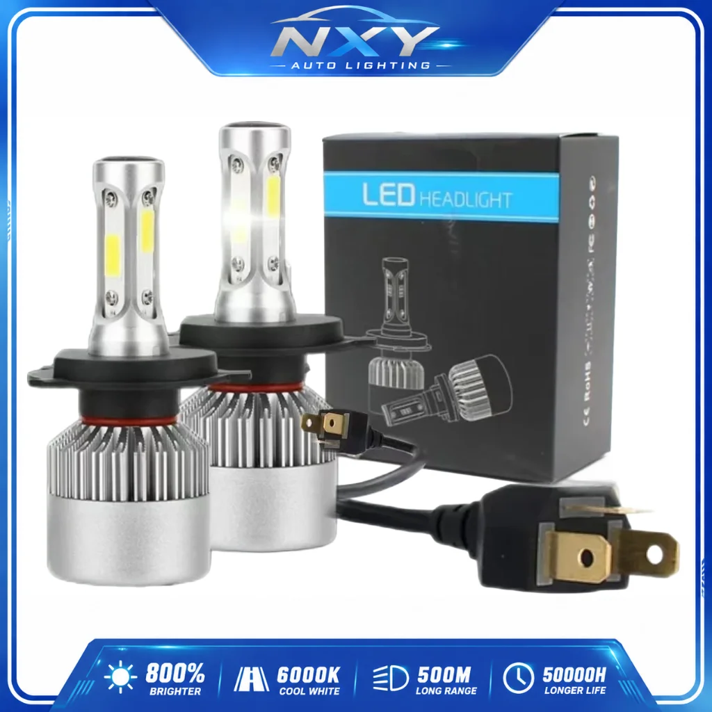NXY S2 LED Headlight Bulb H1 H7 H4 9005 9006 72W 8000LM 6500K Hi Low Beam Car Lamp No Error 9-36V Super Bright Plug and Play
NXY S2 LED Headlight Bulb H1 H7 H4 9005 9006 72W 8000LM 6500K Hi Low Beam Car Lamp No Error 9-36V Super Bright Plug and Play