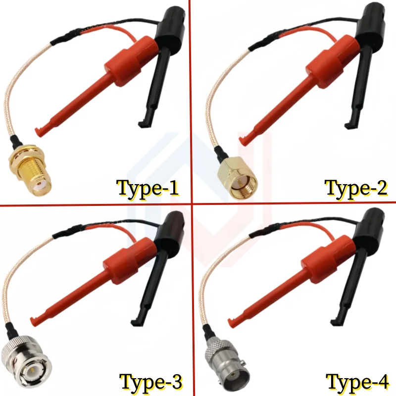 SMA BNC Male Female to Q9 Test Hook cable Test Claw Test Clamp Adapter RG316 Cable
SMA BNC Male Female to Q9 Test Hook cable Test Claw Test Clamp Adapter RG316 Cable