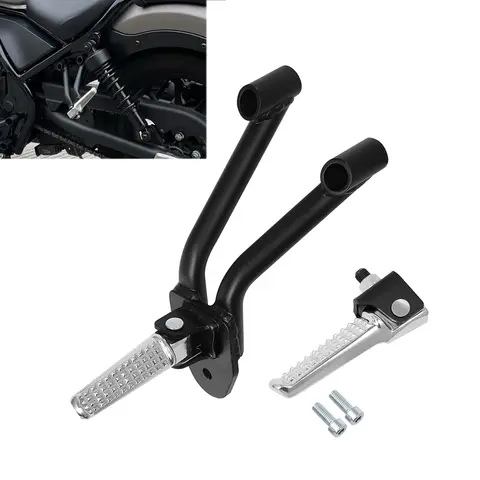 Motorcycle Rear Passenger Footrest Rear Folding Foot Pegs Pedal Kit for Rebel CMX 500 300 2017-2022 2018 2019 2020 2021