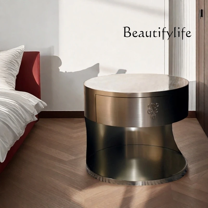 Italian light luxury bedroom custom bedside table fashion creative model room living room designer
Italian light luxury bedroom custom bedside table fashion creative model room living room designer