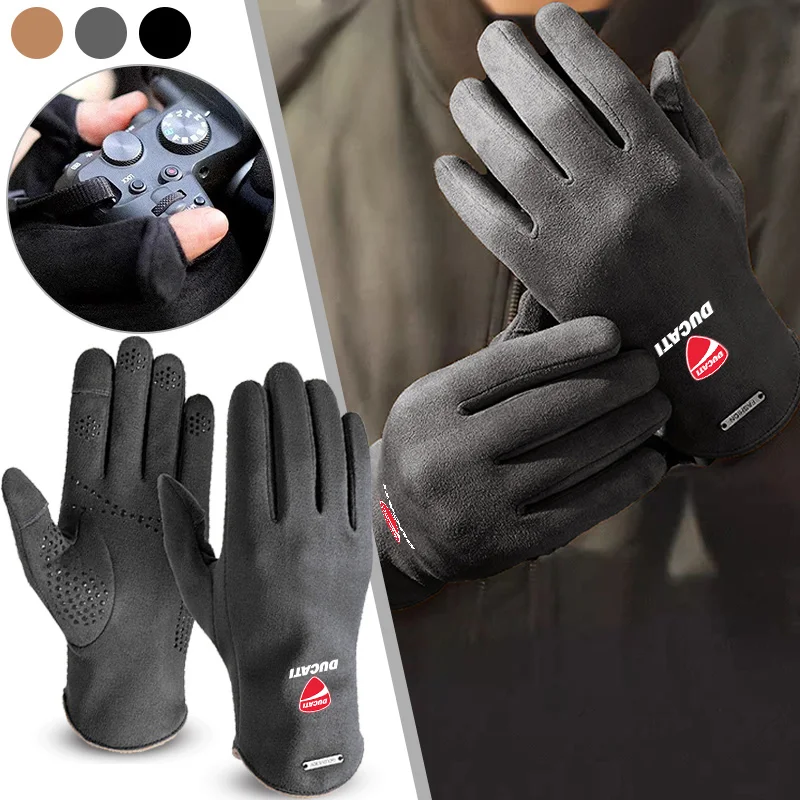 Winter Ducati Logo Waterproof Men's Gloves Women's Cycling Warm Anti Slip Outdoor Sports Exposed Two Finger Touch Screen Gloves
Winter Ducati Logo Waterproof Men's Gloves Women's Cycling Warm Anti Slip Outdoor Sports Exposed Two Finger Touch Screen Gloves
