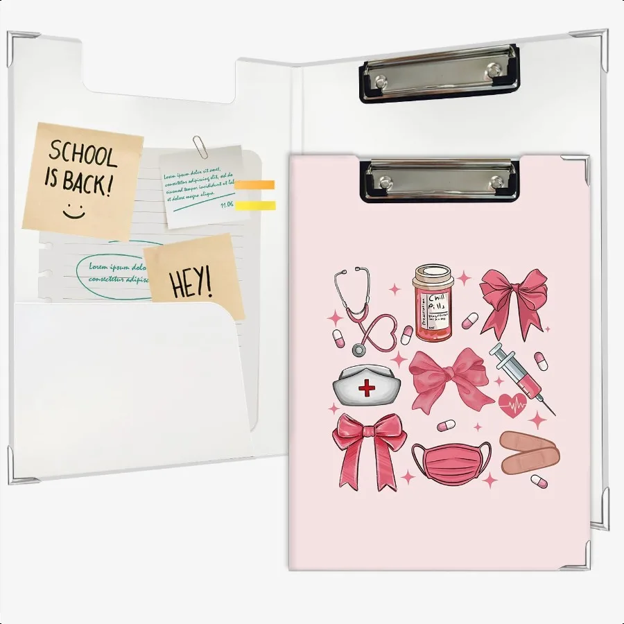 Coquette Clipboard GIFS for Women Pink Bow Nursing School Office plies Preppy Girly Project Folders with Metal Clip for Office
Coquette Clipboard GIFS for Women Pink Bow Nursing School Office plies Preppy Girly Project Folders with Metal Clip for Office