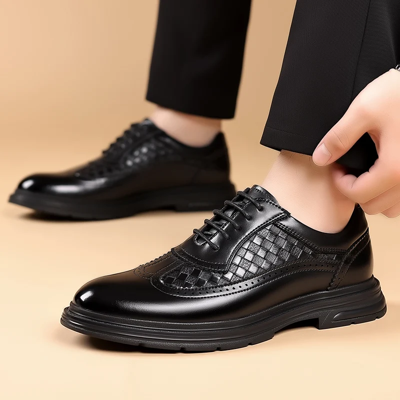 2025 New Leather Shoes for Men High Quality Business Men Dress Shoes comfortable Flats Oxford Breathable Men Party Wedding Shoes
2025 New Leather Shoes for Men High Quality Business Men Dress Shoes comfortable Flats Oxford Breathable Men Party Wedding Shoes