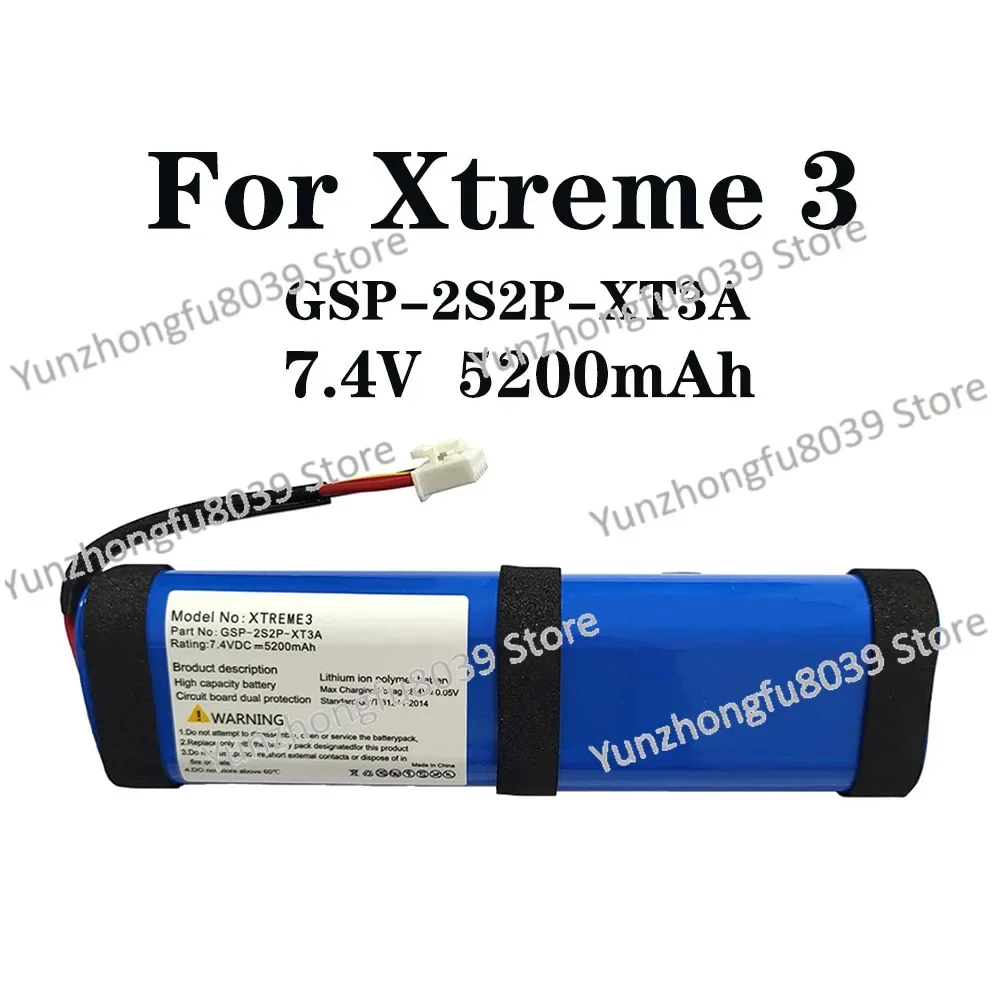 Подходит для Xtreme3 7,4 В, 5200 мАч, GSP-2S2P-XT3A, боевой барабан, аудиобатарея третьего поколения
Подходит для Xtreme3 7,4 В, 5200 мАч, GSP-2S2P-XT3A, боевой барабан, аудиобатарея третьего поколения