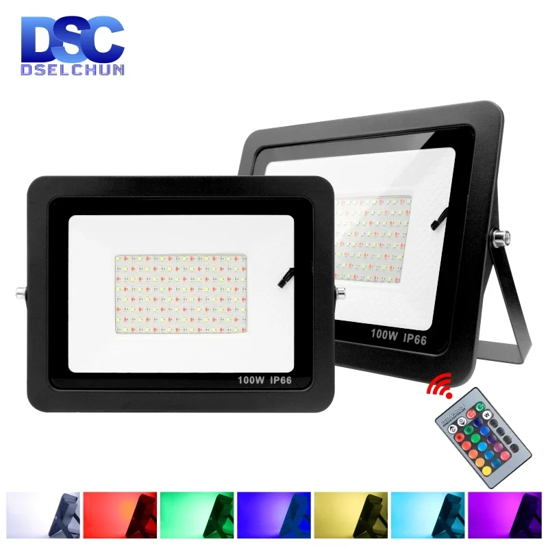 Outdoor RGB Flood Light Lamp 30W 50W 100W AC220V Garden Lighting Floodlight Waterproof Reflector Led Rgb Spotlight with Remote
Outdoor RGB Flood Light Lamp 30W 50W 100W AC220V Garden Lighting Floodlight Waterproof Reflector Led Rgb Spotlight with Remote