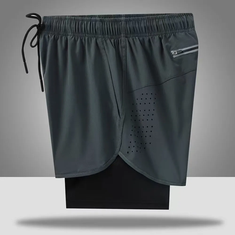 Washable 2 in 1 Sports Shorts Reflective Stripe Quick Dry Men's Sportswear Breathable with Pocket Cycling Shorts Running
Washable 2 in 1 Sports Shorts Reflective Stripe Quick Dry Men's Sportswear Breathable with Pocket Cycling Shorts Running