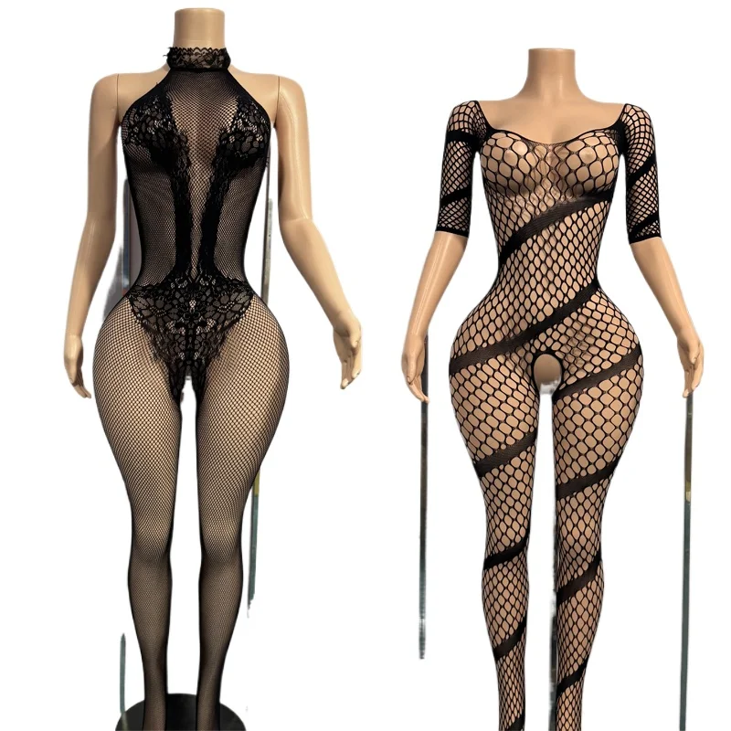 Sexy Lingerie Open Crotch Bodystocking Black Women Bodysuit Erotic Underwear Crotchless Catsuit Latex Costumes
Sexy Lingerie Open Crotch Bodystocking Black Women Bodysuit Erotic Underwear Crotchless Catsuit Latex Costumes