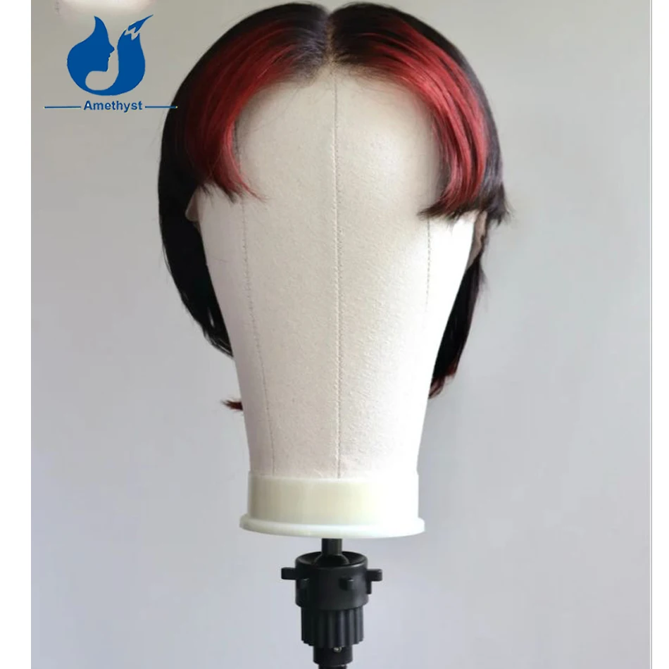 Amethyst Red Black Shaved Sides Mullet Remy Human Hair for Men Short Pixie Cut Highlight 99J Color Full Lace Wig Pre Plucked
Amethyst Red Black Shaved Sides Mullet Remy Human Hair for Men Short Pixie Cut Highlight 99J Color Full Lace Wig Pre Plucked