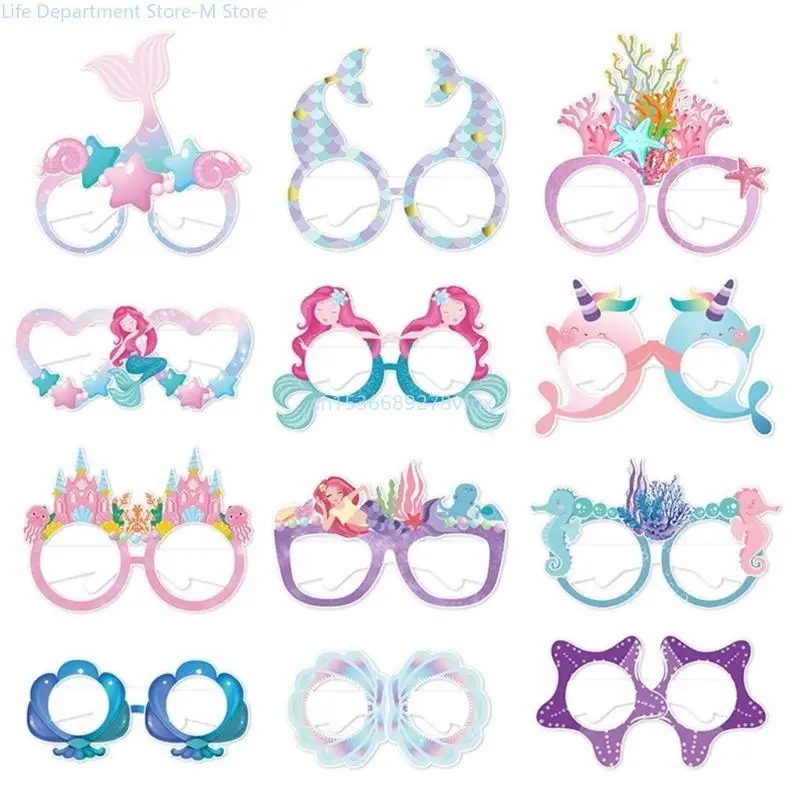 Creative Mermaids Paper Eyewear Kids Party Mermaids Paper Glasses Light and Comfortable Charm for Daily Use
Creative Mermaids Paper Eyewear Kids Party Mermaids Paper Glasses Light and Comfortable Charm for Daily Use