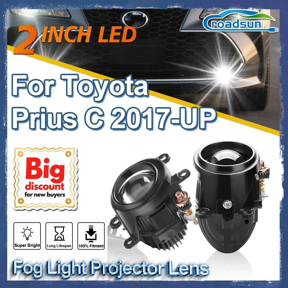 ROADSUN 2,0-дюймовый Bi LED Mini PTF противотуманный фонарь в сборе, светодиодная противотуманная фара, автомобильные аксессуары для Toyota Prius C 2017-UP 
ROADSUN 2,0-дюймовый Bi LED Mini PTF противотуманный фонарь в сборе, светодиодная противотуманная фара, автомобильные аксессуары для Toyota Prius C 2017-UP