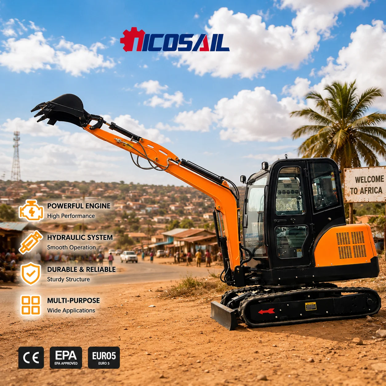 OKW-30 Compact Mini Excavator 3 Ton Hydraulic Excavator for Garden Farm Construction Equipment
OKW-30 Compact Mini Excavator 3 Ton Hydraulic Excavator for Garden Farm Construction Equipment