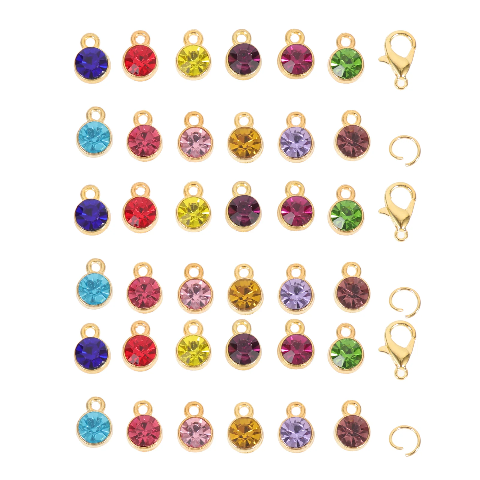 60 Sets Birthstone Charms Crystal Alloy Pendants Necklace Keychain DIY Craft Supplies Jewelry Making Accessories Bag Hanging
60 Sets Birthstone Charms Crystal Alloy Pendants Necklace Keychain DIY Craft Supplies Jewelry Making Accessories Bag Hanging